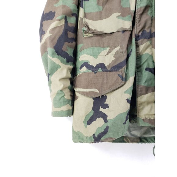 Cold Weather Camouflage Field Coat Mens Small Short Cotton Blend - Picture 5 of 9